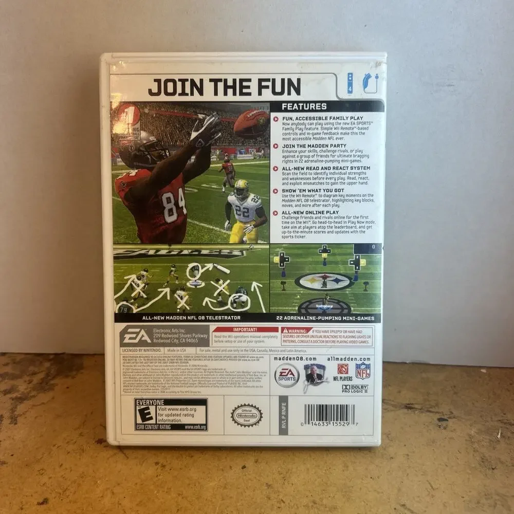 Madden NFL 08 - Nintendo Wii